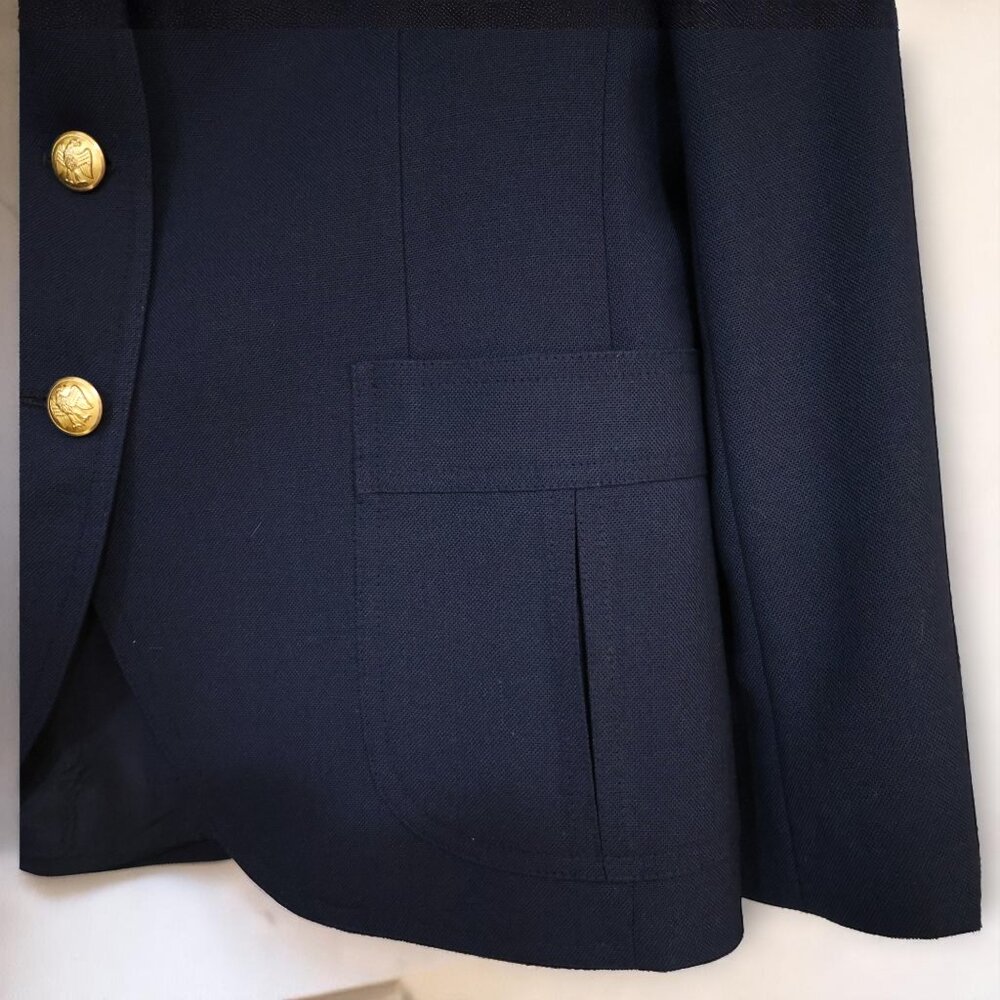 Vintage Navy 'School Boy' Blazer with Gold Buttons – Classic Preppy Style - Picture 2 of 5